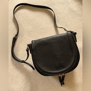 Sole/Society, Black, Crossbody Saddle Bag Purse